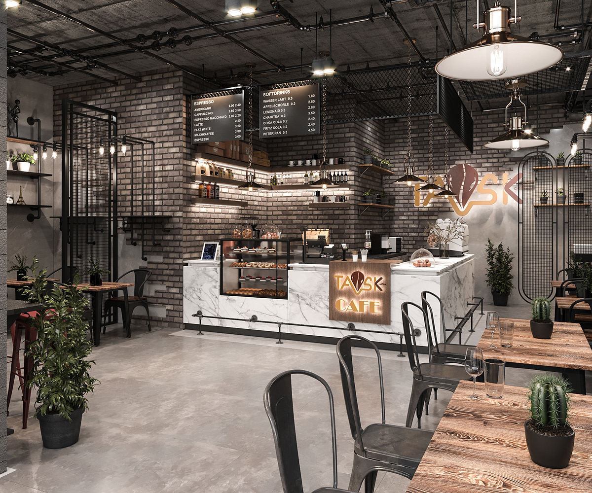 Phong Cách Industrial Cá Tính Thể Hiện Trong Mẫu Thiết Kế Cafe Khánh Hoà